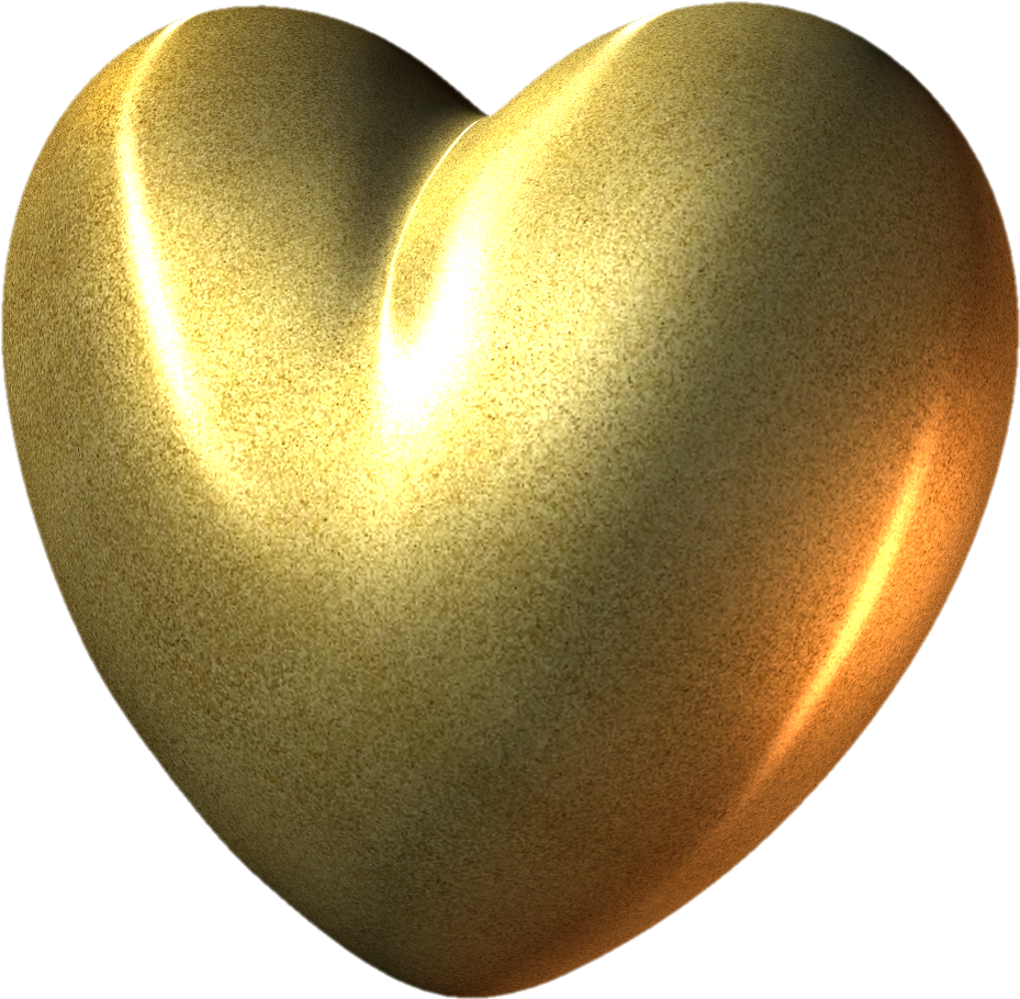 Golden Days, Heart Of Gold, My Heart, Gold Gold, Clip - Gold Heart .png (962x945), Png Download
