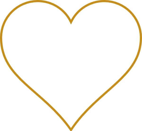 How To Set Use Open Gold Heart Clipart (600x556), Png Download