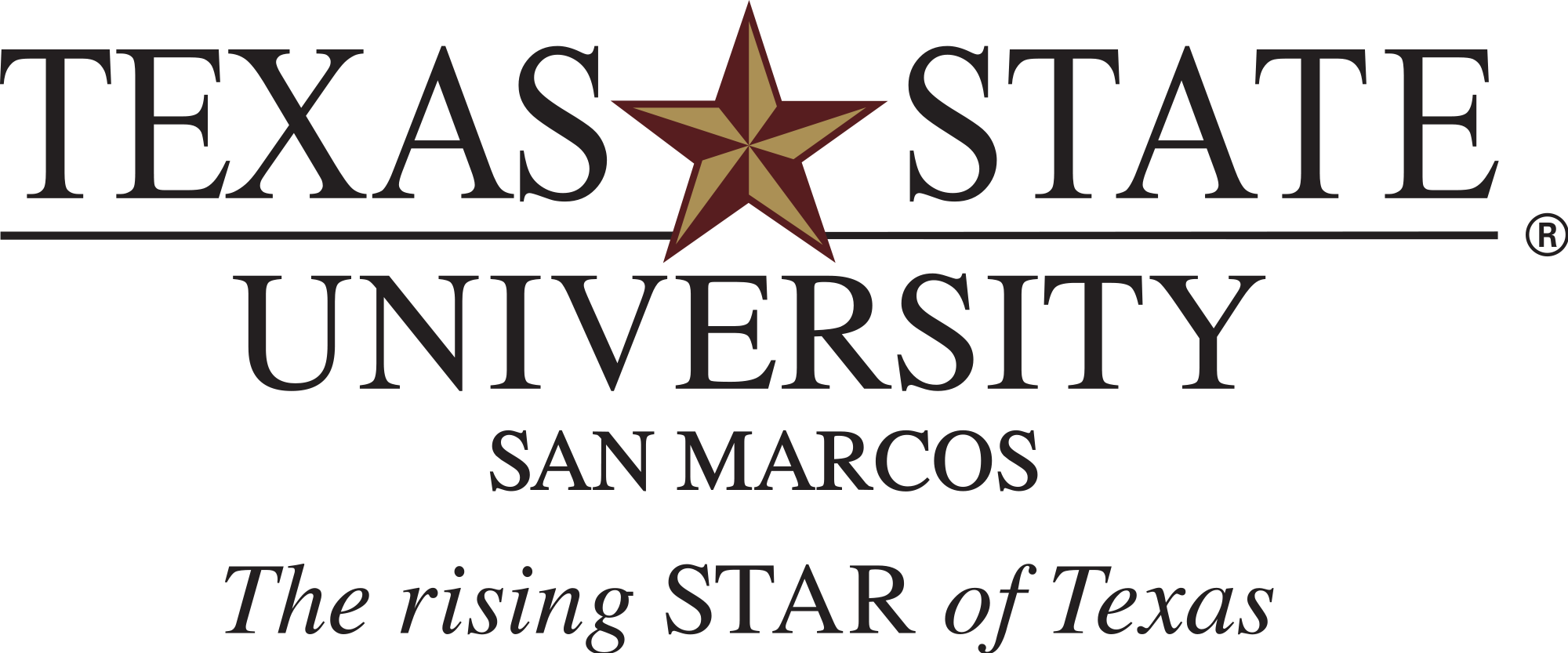 Open - Texas State University San Marcos Logo (2000x833), Png Download