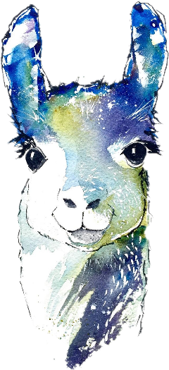 Camel Camello Sicker Freetoedit Sccamel - Llama Watercolor (240x525), Png Download