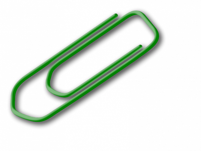 Download - Paperclip Clipart (665x500), Png Download