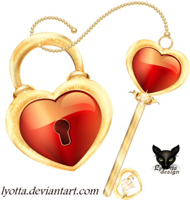 Heart Key Transparent Background - Illustration (400x400), Png Download