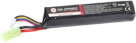 Li Po 800mah G 11 079 G&g Airsoft Battery Clipped Rev - G&g 11.1 800mha Lipo (560x559), Png Download