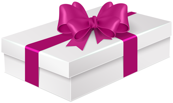 Gift With Pink Bow Png Clip Art - Portable Network Graphics (600x359), Png Download