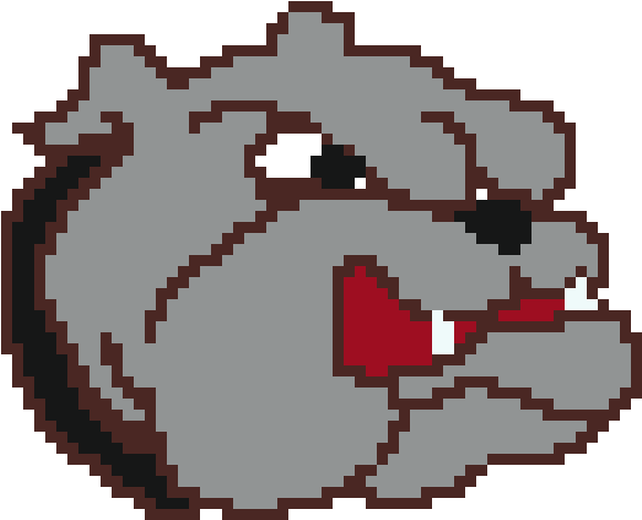 Bulldog Pixel - Cartoon (700x560), Png Download