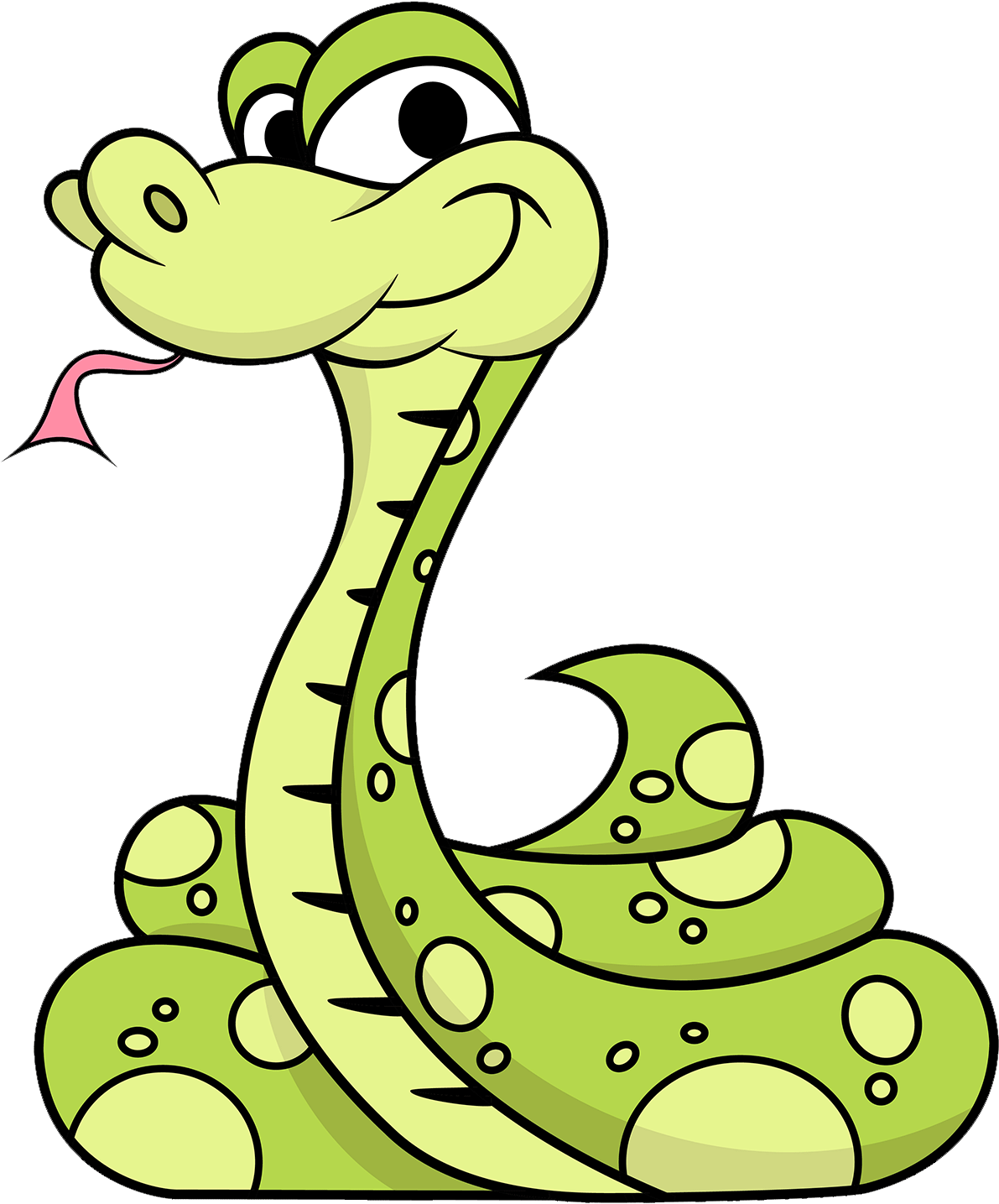 Transparent Snake Clip Art Png - Cartoon Snake (1500x1500), Png Download