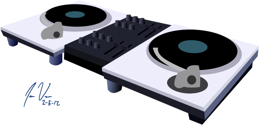 Turntable Transparent Pictures Free - Turntables Png (900x413), Png Download