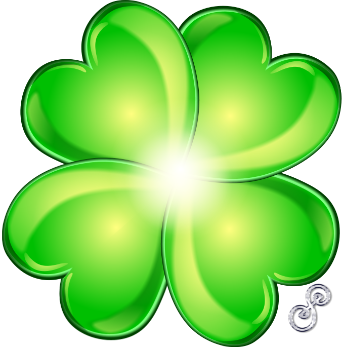 Free A Picture Of Four Leaf Clover - Four Leaf Clover (676x685), Png Download