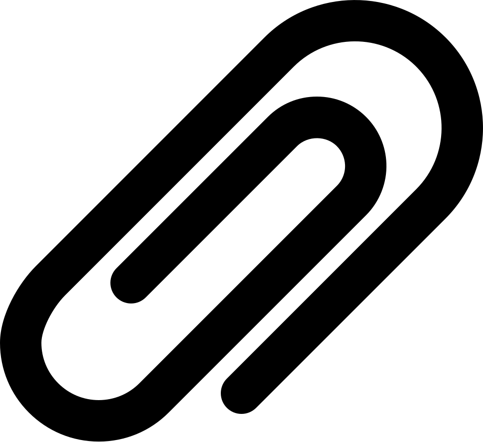 Attachment Paperclip Symbol Of Interface Comments - Anhang Icon (980x897), Png Download
