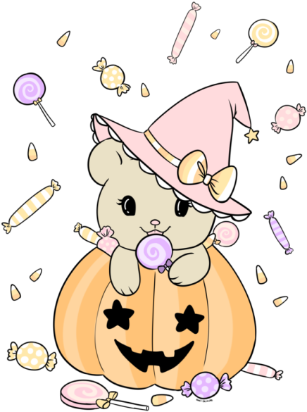 Kawaii Pumpkins - Portable Network Graphics (500x663), Png Download