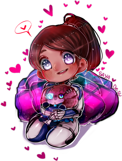 I Drew A Sarah With A Mini Jaal Please Note I Was Drawing - Video Game (500x660), Png Download