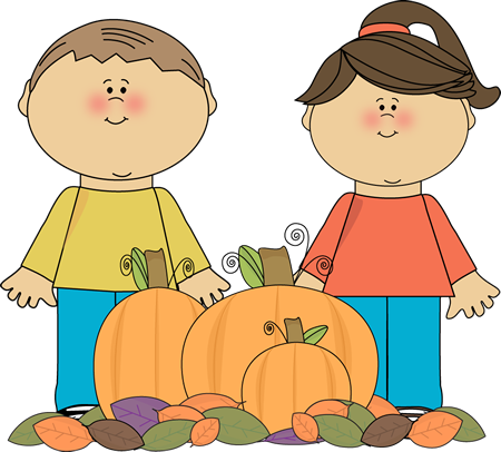 Kids Fall Clipart (450x406), Png Download