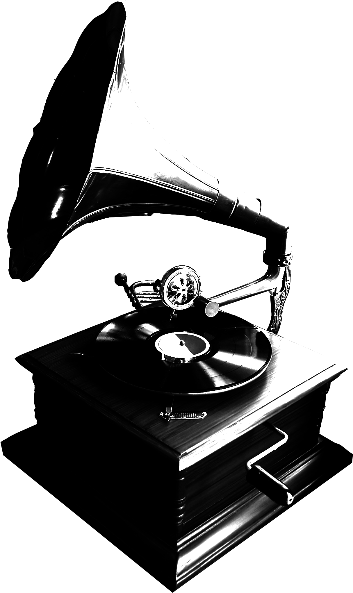 Gramophone Illustration - Gramophone Transparent (1500x2400), Png Download