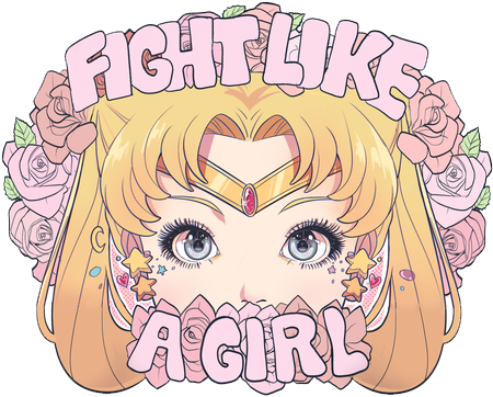Fight Like A Girl Art (500x375), Png Download