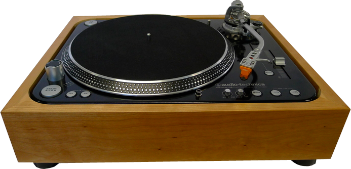 Turntable, J 3735999795, V - Vintage Audio Technica Turntable (693x334), Png Download
