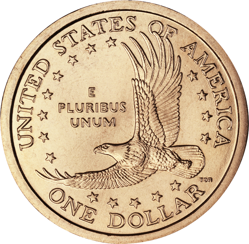 2003 Sacagawea Rev - 24k Gold Plated Sacagawea (860x845), Png Download
