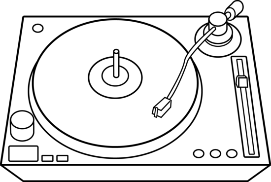 Turntable Clip Art By Jzielinski - Turntable Clip Art (550x369), Png Download