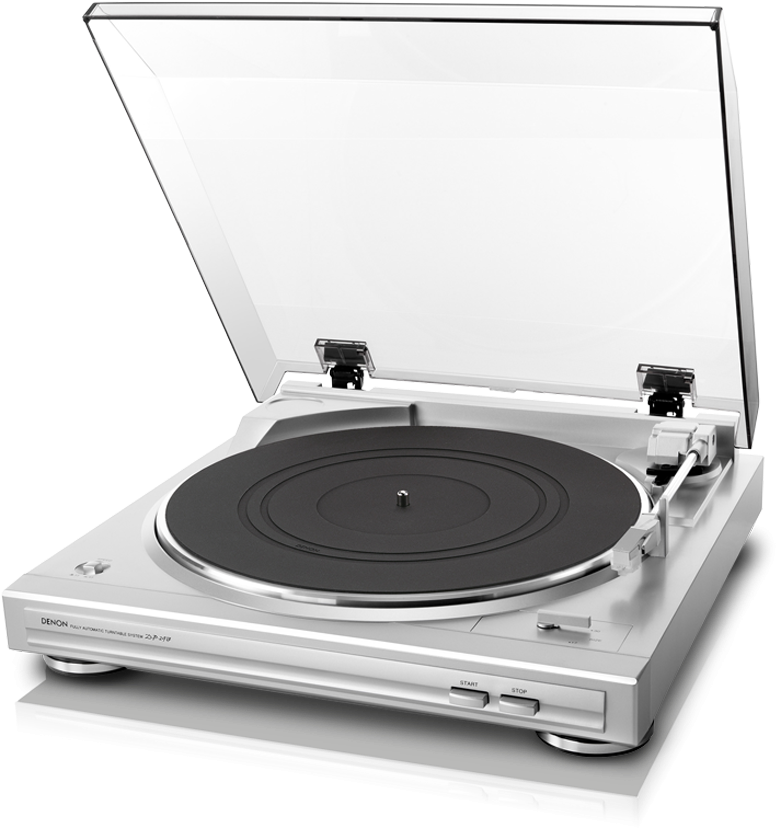 Dp29fsil Denon Dp29f Turntable - Denon Dp 29f Turntable - Silver (1280x1280), Png Download