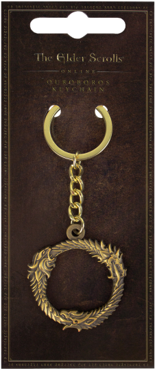 The Elder Scrolls Online Keychain Ouroboros - Elder Scrolls Online Ouroboros Key Ring (gadgets) (600x600), Png Download