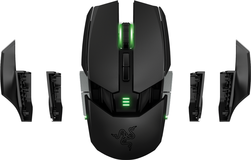Fully Customizable Ambidextrous Ergonomics - Mouse Gamer Razer Ouroboros (1005x700), Png Download