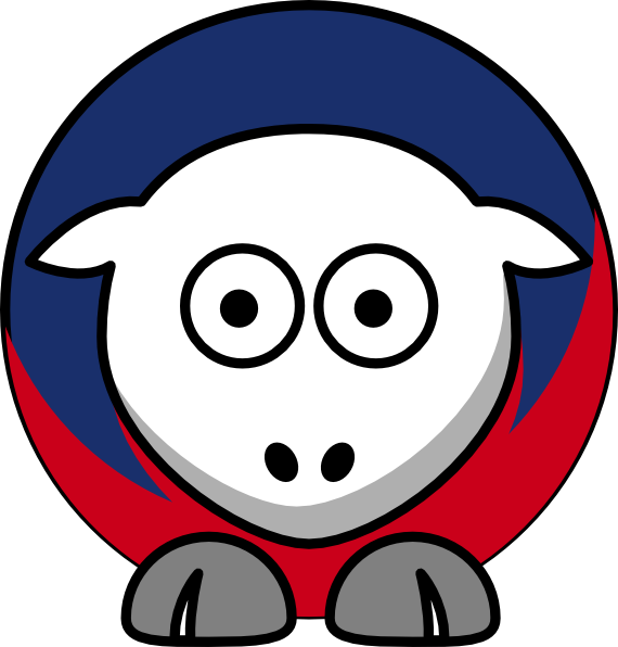 Original Png Clip Art File Sheep 4 Toned New York Giants (570x596), Png Download