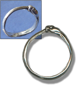 Ouroboros Ring - Ring (423x454), Png Download