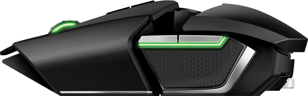 Powered By A Single Aa Battery - Razer Ouroboros Wireless (1024x321), Png Download