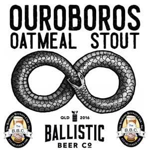Ballistic Beer Co - Infinity Snake Tattoo (300x475), Png Download
