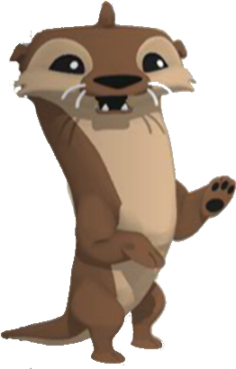 Otter Up - Animal Jam Otter Drawing (289x427), Png Download