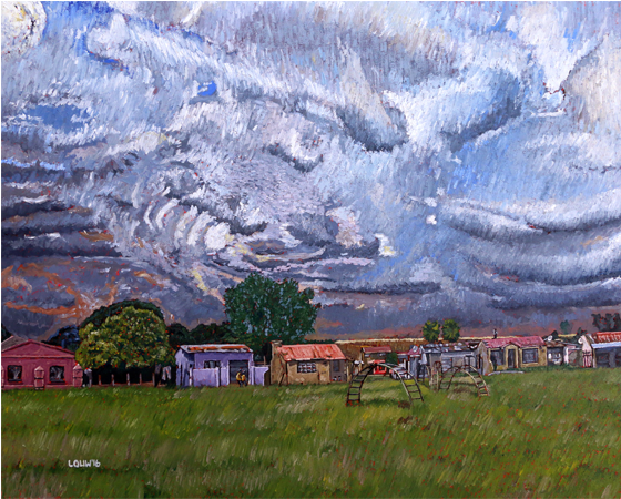 Brooding - Painting (560x600), Png Download