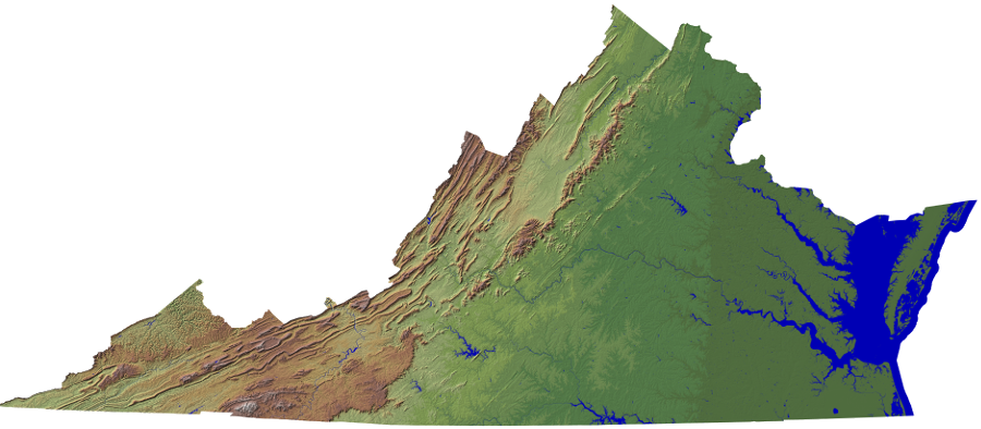 The Mountains Of Virginia - Electoral Map 2016 County Virginia (900x394), Png Download
