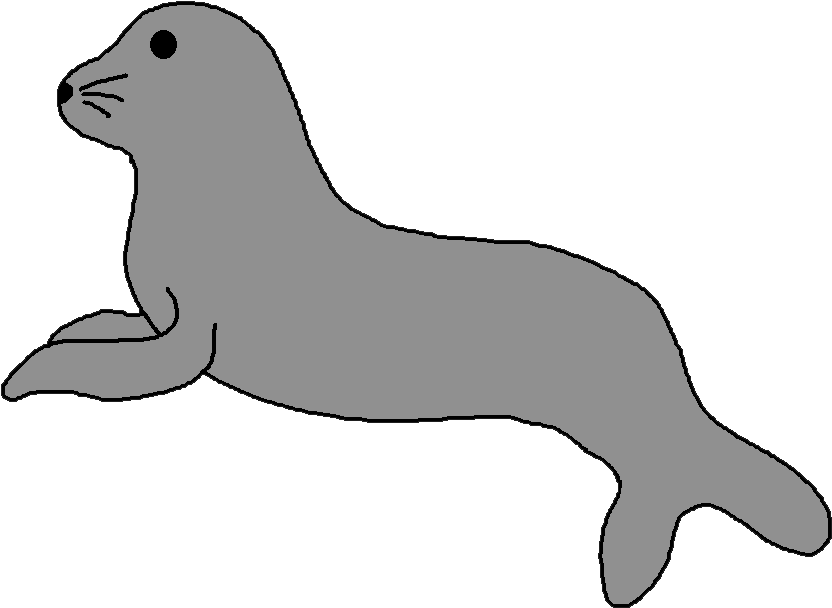 Arctic Clipart - Clipart Seal (862x633), Png Download