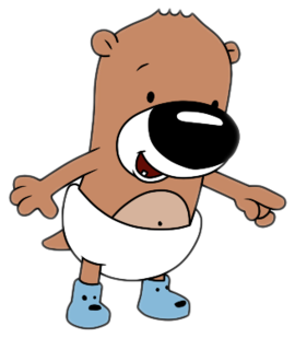 Pb&j Otter - Pb&j Otter Characters (334x381), Png Download