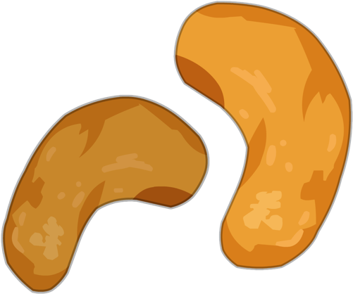Cashew Nut - Watercolor Painting (500x500), Png Download