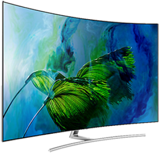 Samsung 55" Q8c Curved Qled Ultra Hd (premium Hdr 1500 (500x500), Png Download