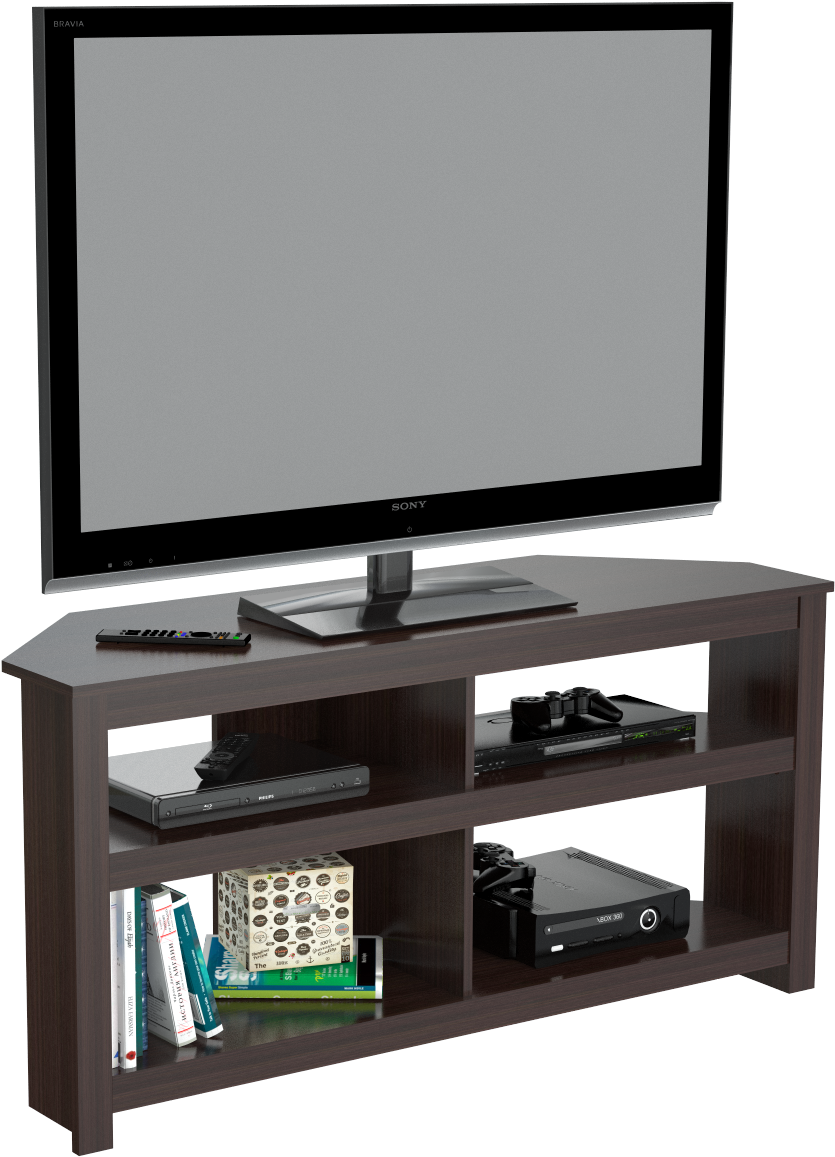 Inval Contemporary Espresso 60-inch Flat Screen Tv - Television (2560x1552), Png Download