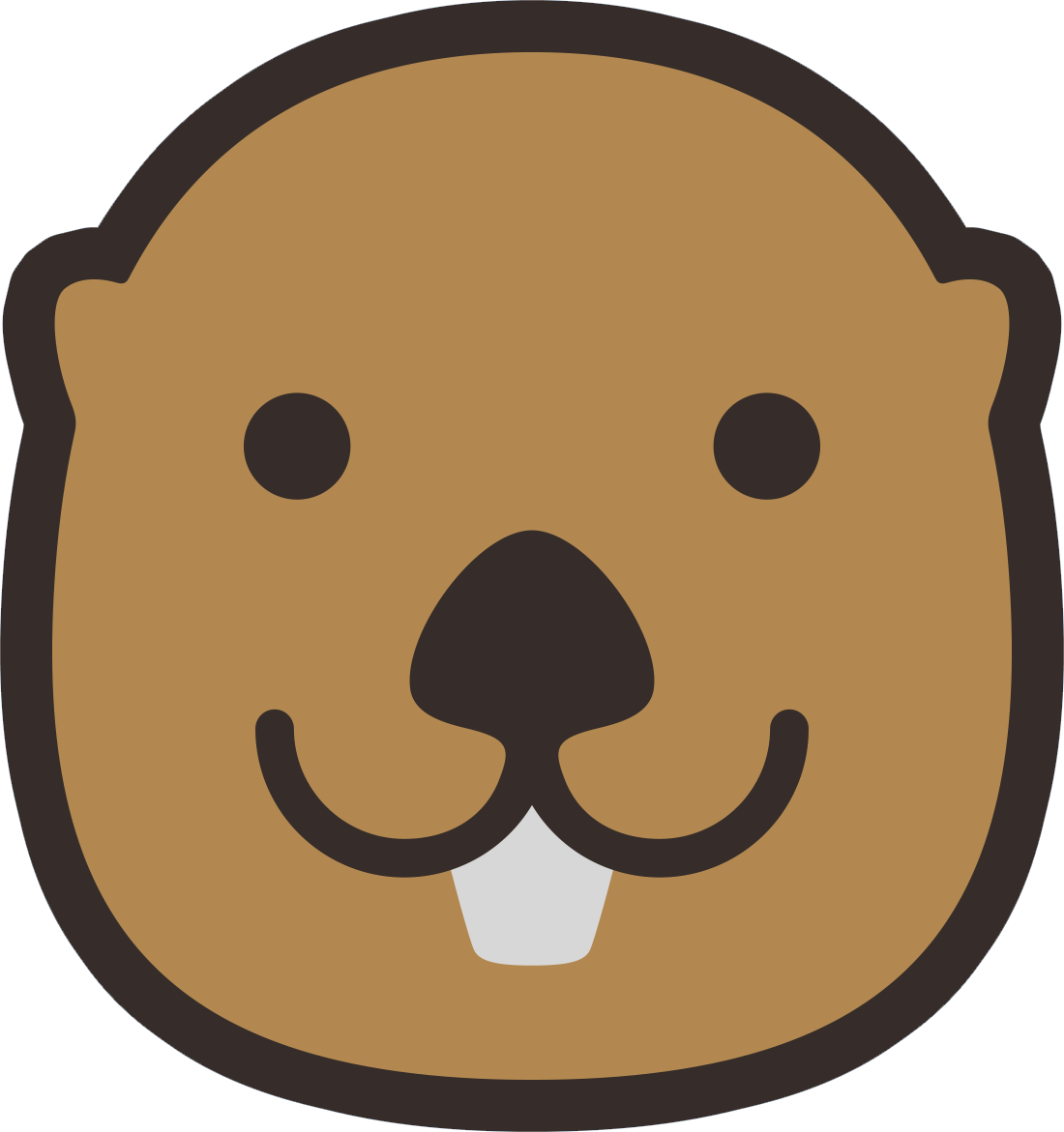Otter Clipart Face - Clip Art Otter Face (1100x1171), Png Download