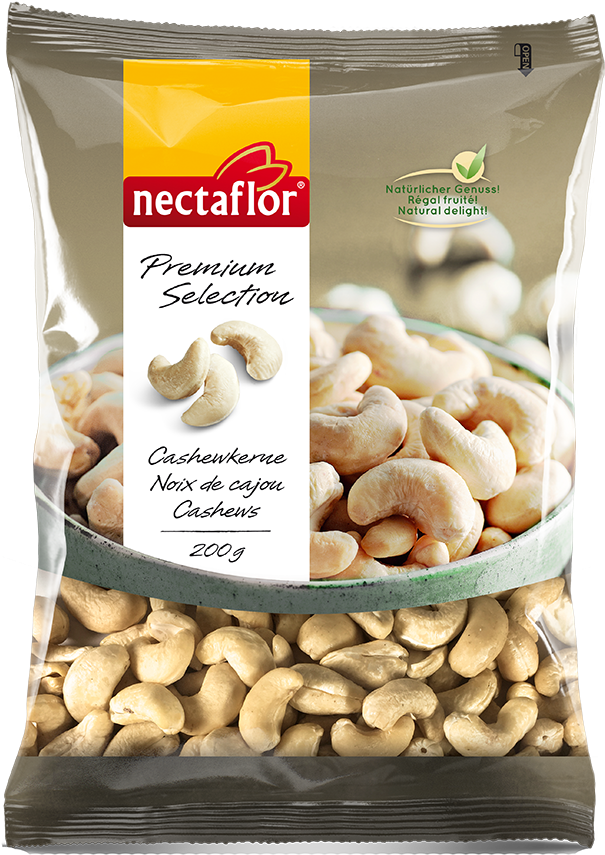 (16+) Nectaflor Орехи Кешью, 200 Г (500x474), Png Download