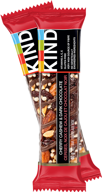 Cherry Cashew & Dark Chocolate - Kind Llc 17250 Plus Nutrition Boost Bar Dark (396x677), Png Download