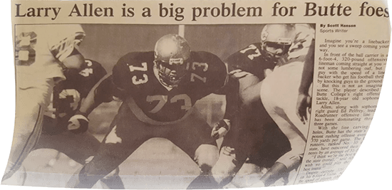 Frank Scalercia On The First Time He Saw Larry Play - Kick American Football (550x267), Png Download