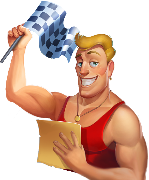 Farm Relay Race Macho Man - Macho Png (516x620), Png Download