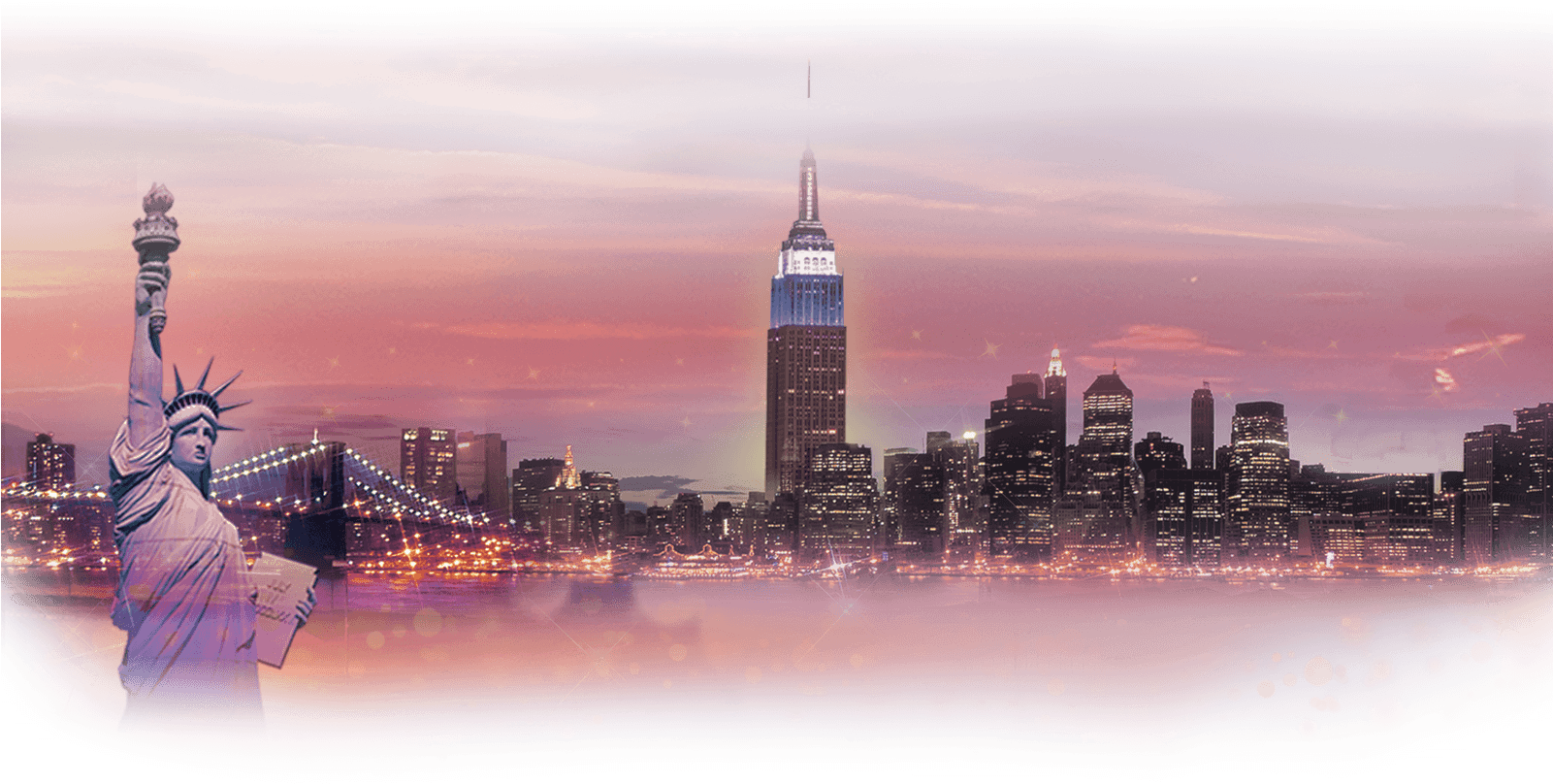 New York Attractions (1600x950), Png Download