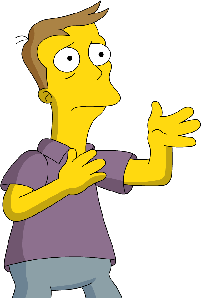 Crushed Man - Man (1000x1000), Png Download