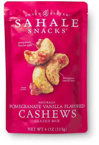Naturally Pomegranate Vanilla Flavored Cashews Glazed - Sahale Snacks Cashews Pomegranate And Vanilla Glazed (690x690), Png Download