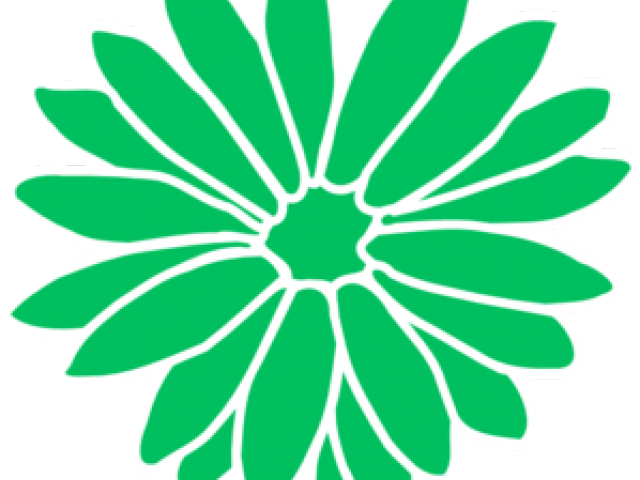 Dahlia Clipart Cool Flower - Clip Art Of Dahlia Flower (640x480), Png Download