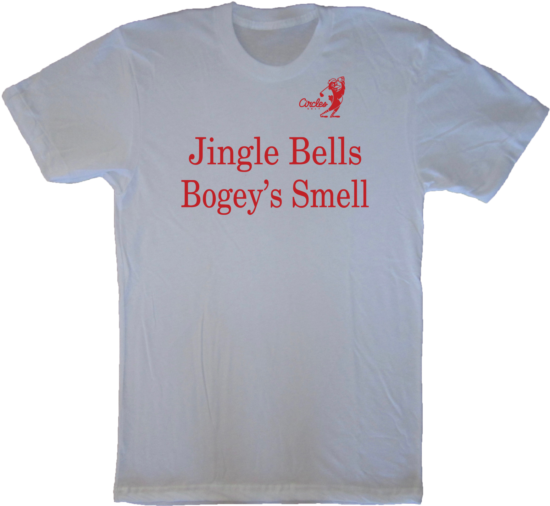 Jingle Bells Bogey's Smell Christmas Golf T-shirt - Active Shirt (1800x1725), Png Download