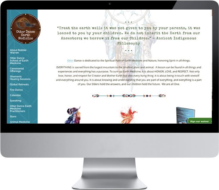 Otter Dance Website - Web Design (1280x720), Png Download