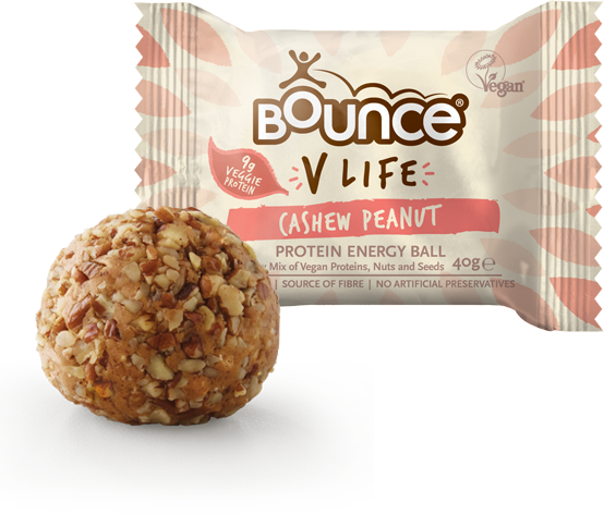 V Life Cashew And Peanut 40g Bounce (554x473), Png Download