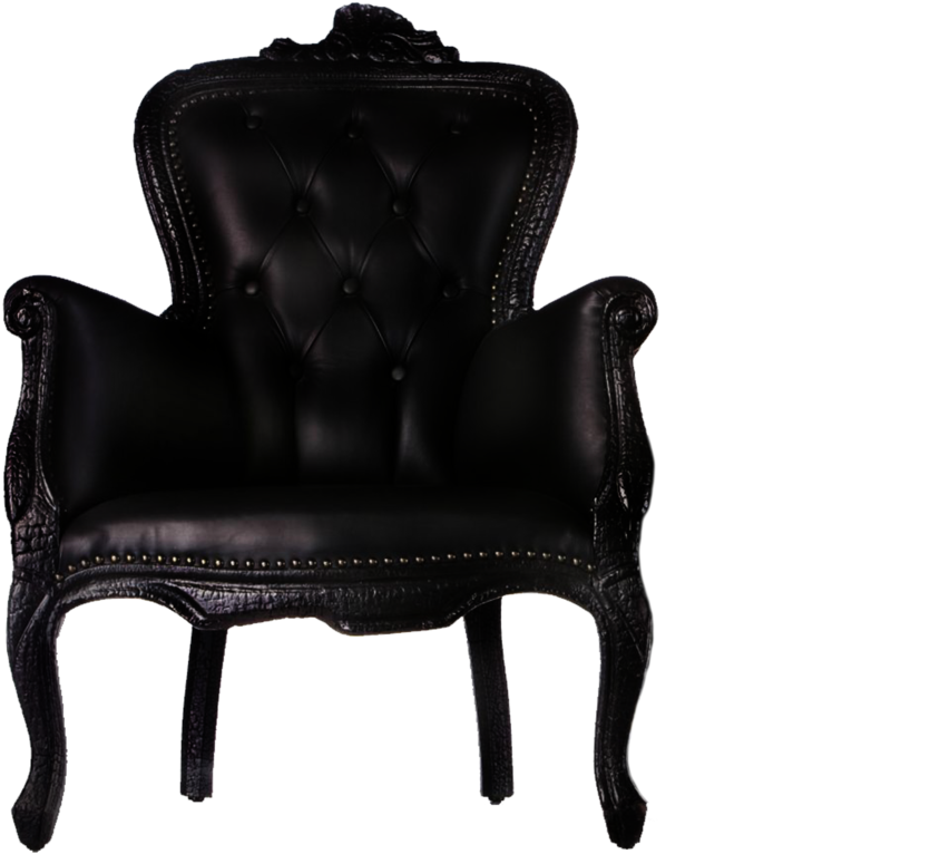 Black Armchair Png Image - Maarten Baas Smoke Burnt (1024x819), Png Download