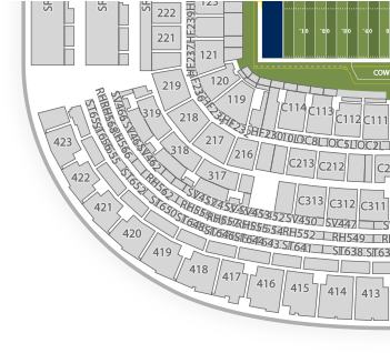 At&t Stadium Seating Chart Monster Truck - At&t Stadium (350x350), Png Download